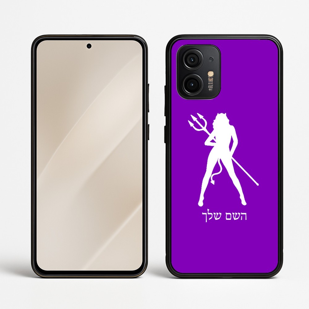 כיסוי בעיצוב אישי עם השם שלך לדגם - Motorola Edge 50 Neo 5G בעיצוב אישה שטן