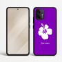 כיסוי בעיצוב אישי עם השם שלך לדגם - Motorola Edge 50 Neo 5G בעיצוב פרח היביסקוס