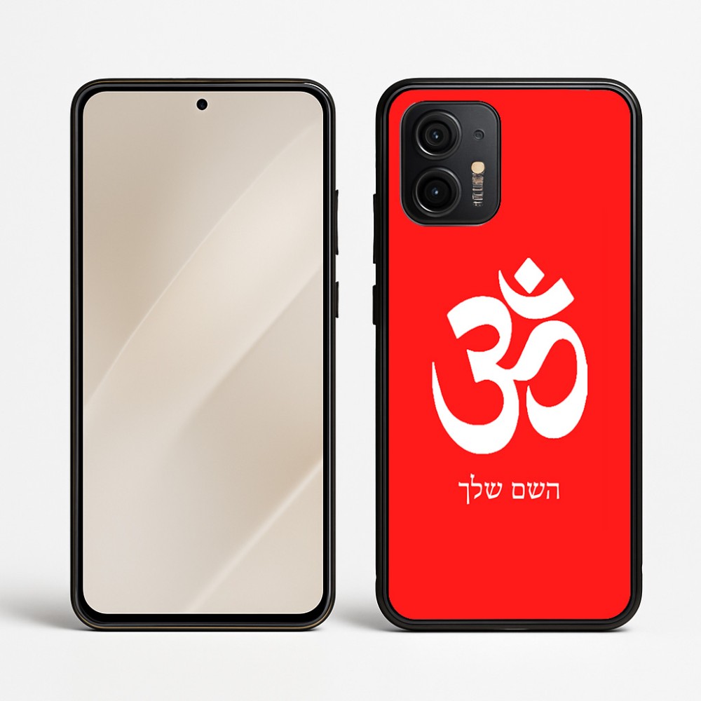 כיסוי בעיצוב אישי עם השם שלך לדגם - Motorola Edge 50 Neo 5G בעיצוב סמל אום