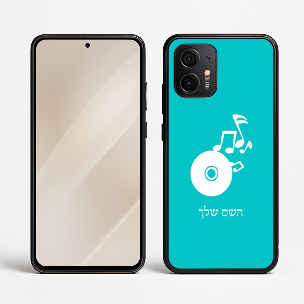 כיסוי בעיצוב אישי עם השם שלך לדגם - Motorola Edge 50 Neo 5G בעיצוב תקליטור - אזור מוזיקה