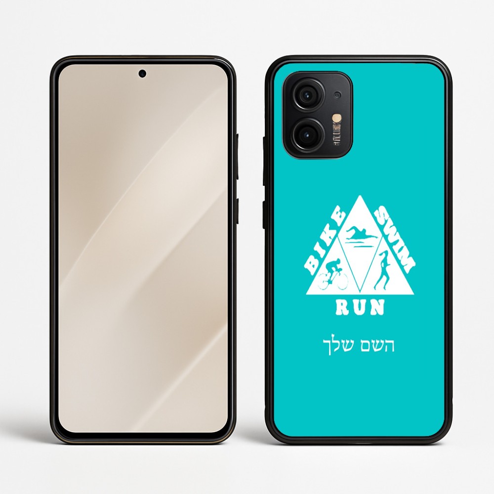 כיסוי בעיצוב אישי עם השם שלך לדגם - Motorola Edge 50 Neo 5G בעיצוב טריאתלון