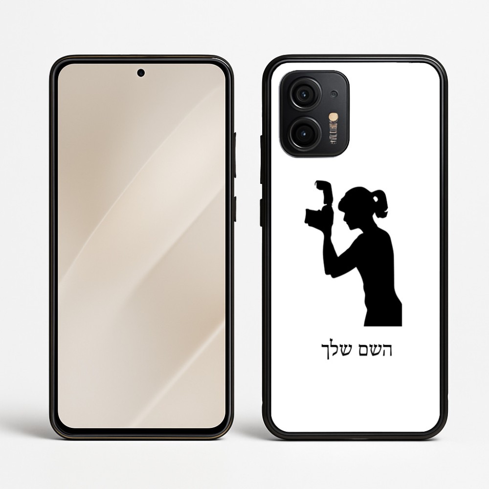 כיסוי בעיצוב אישי עם השם שלך לדגם - Motorola Edge 50 Neo 5G בעיצוב צלמת - אישה