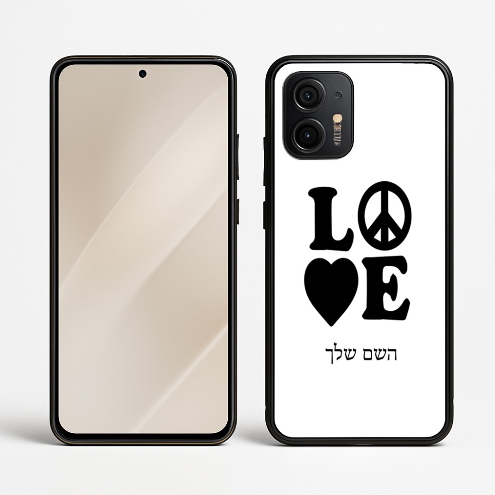 כיסוי בעיצוב אישי עם השם שלך לדגם - Motorola Edge 50 Neo 5G בעיצוב אהבה