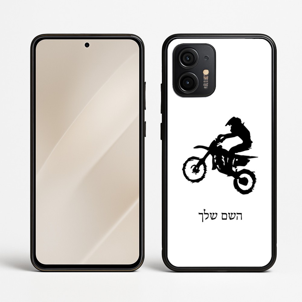 כיסוי בעיצוב אישי עם השם שלך לדגם - Motorola Edge 50 Neo 5G בעיצוב מוטוקרוס