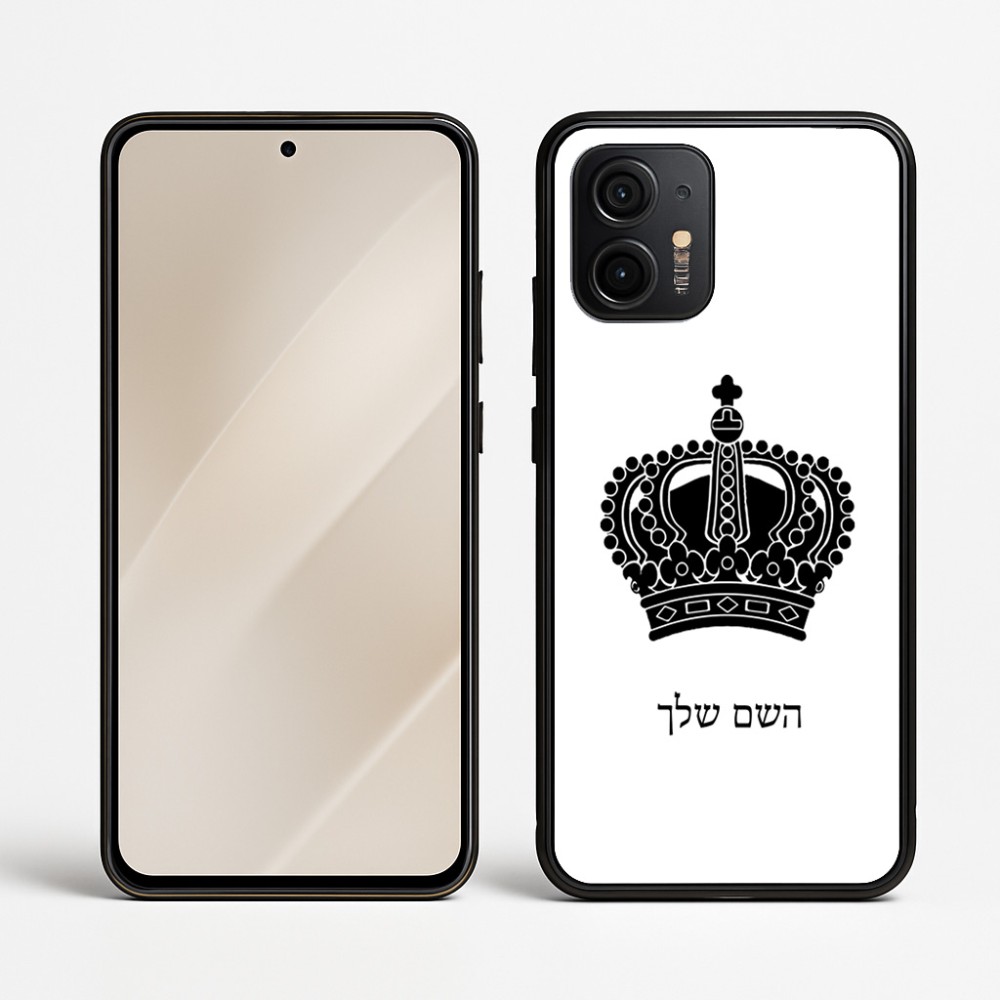 כיסוי בעיצוב אישי עם השם שלך לדגם - Motorola Edge 50 Neo 5G בעיצוב כתר מלכותי