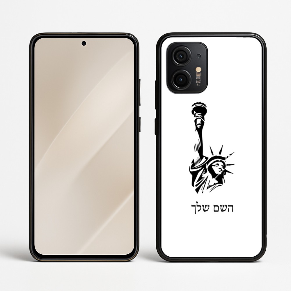 כיסוי בעיצוב אישי עם השם שלך לדגם - Motorola Edge 50 Neo 5G בעיצוב פסל החירות