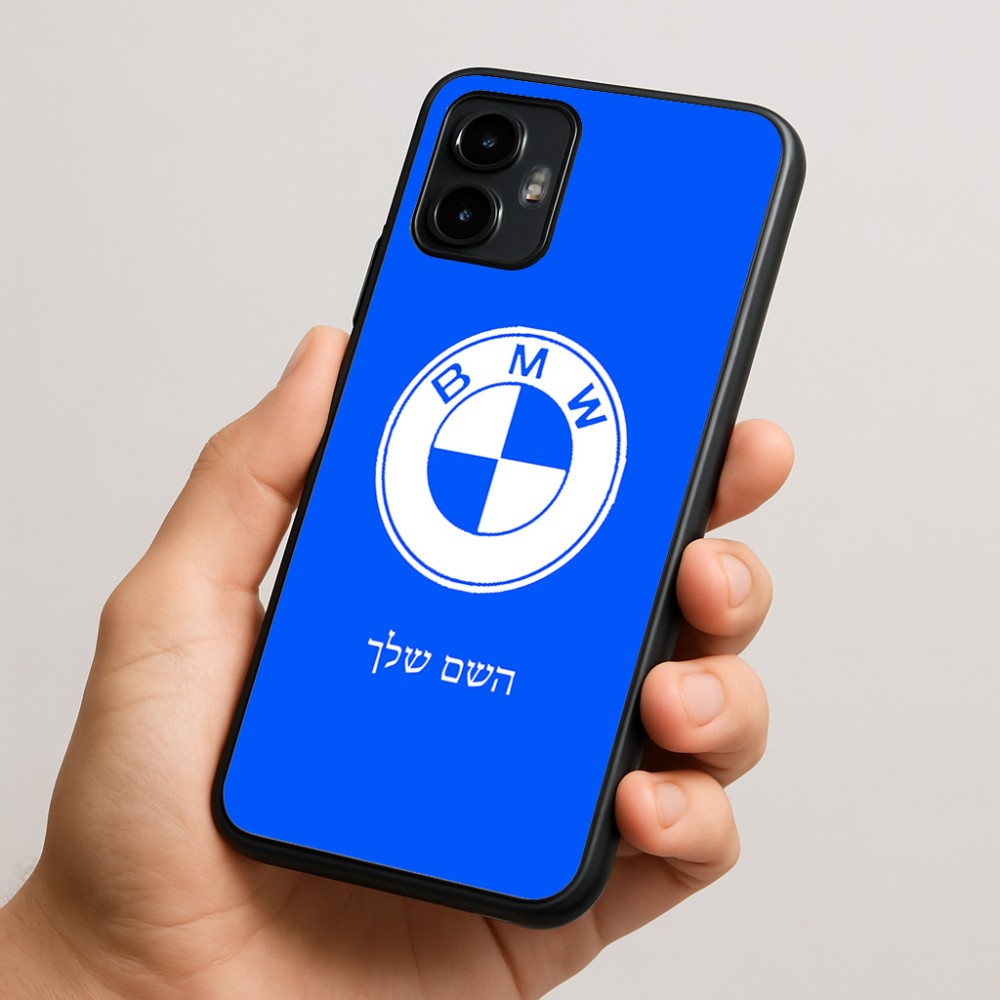 כיסוי בעיצוב אישי עם השם שלך לדגם - Motorola Edge 50 Neo 5G בעיצוב ב.מ.וו