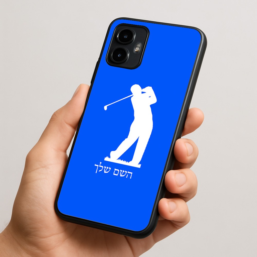 כיסוי בעיצוב אישי עם השם שלך לדגם - Motorola Edge 50 Neo 5G בעיצוב שחקן גולף