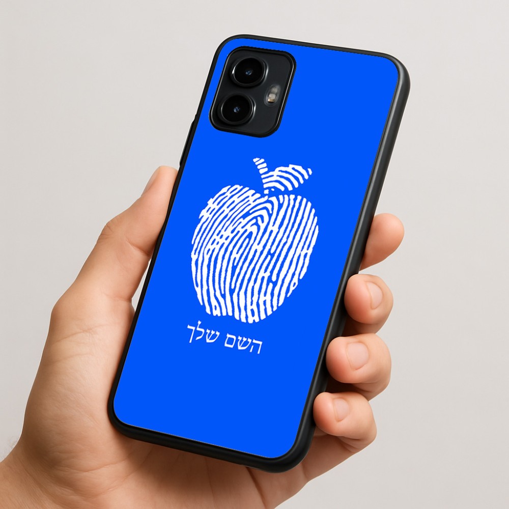 כיסוי בעיצוב אישי עם השם שלך לדגם - Motorola Edge 50 Neo 5G בעיצוב הדפס תפוח