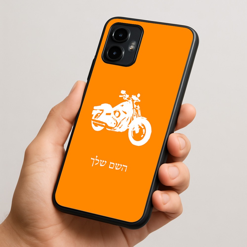 כיסוי בעיצוב אישי עם השם שלך לדגם - Motorola Edge 50 Neo 5G בעיצוב הארלי-דיווידסון