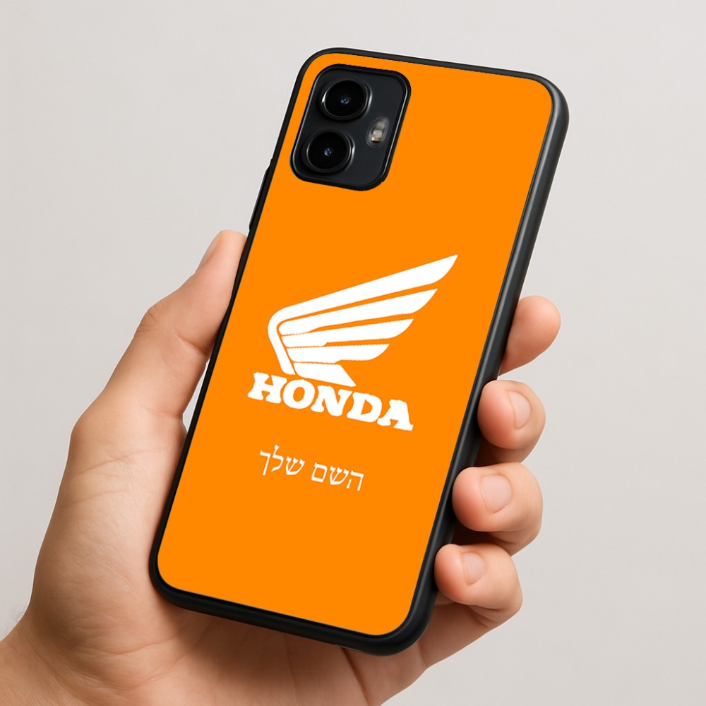 כיסוי בעיצוב אישי עם השם שלך לדגם - Motorola Edge 50 Neo 5G בעיצוב הונדה