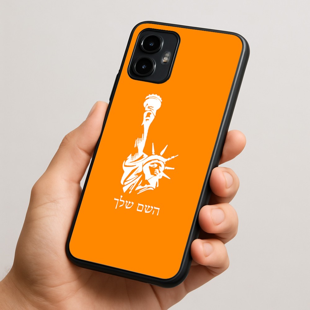 כיסוי בעיצוב אישי עם השם שלך לדגם - Motorola Edge 50 Neo 5G בעיצוב פסל החירות