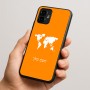 כיסוי בעיצוב אישי עם השם שלך לדגם - Motorola Edge 50 Neo 5G בעיצוב מפת העולם