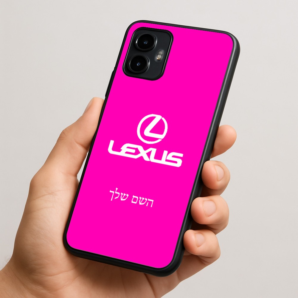 כיסוי בעיצוב אישי עם השם שלך לדגם - Motorola Edge 50 Neo 5G בעיצוב לקסוס