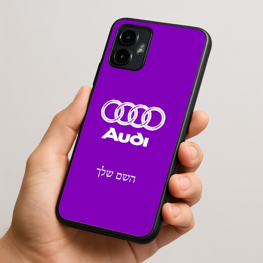 כיסוי בעיצוב אישי עם השם שלך לדגם - Motorola Edge 50 Neo 5G בעיצוב אאודי