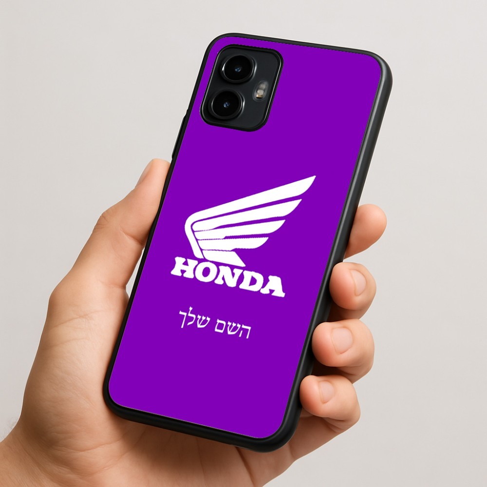 כיסוי בעיצוב אישי עם השם שלך לדגם - Motorola Edge 50 Neo 5G בעיצוב הונדה