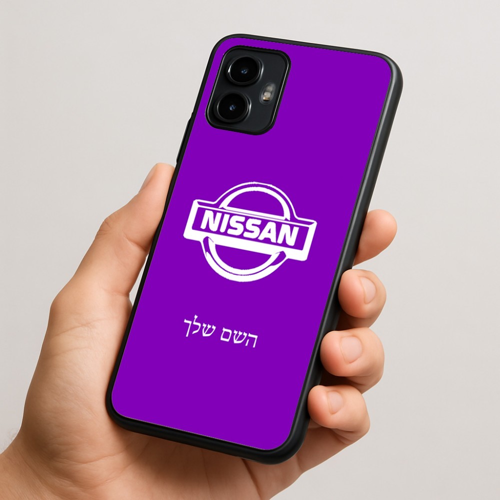כיסוי בעיצוב אישי עם השם שלך לדגם - Motorola Edge 50 Neo 5G בעיצוב ניסאן