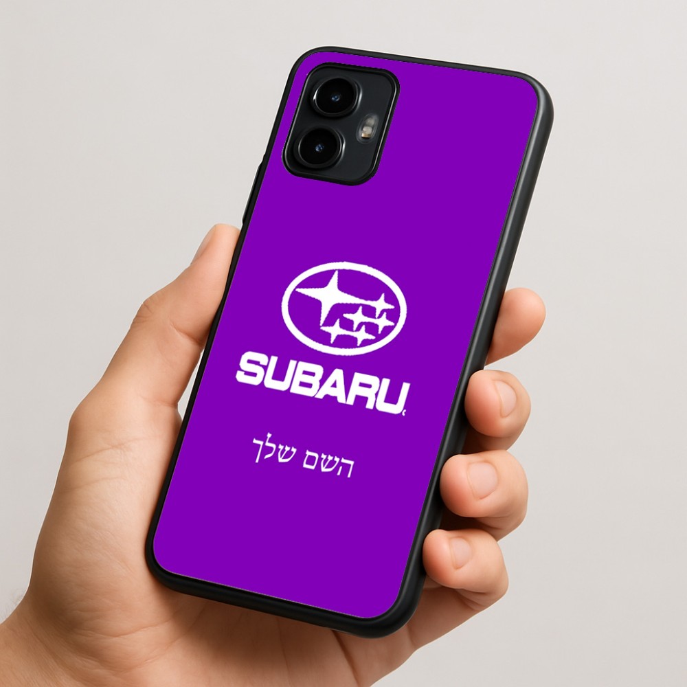 כיסוי בעיצוב אישי עם השם שלך לדגם - Motorola Edge 50 Neo 5G בעיצוב סובארו