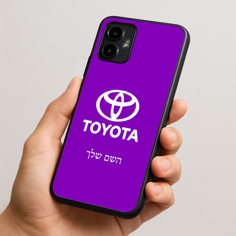 כיסוי בעיצוב אישי עם השם שלך לדגם - Motorola Edge 50 Neo 5G בעיצוב טויוטה
