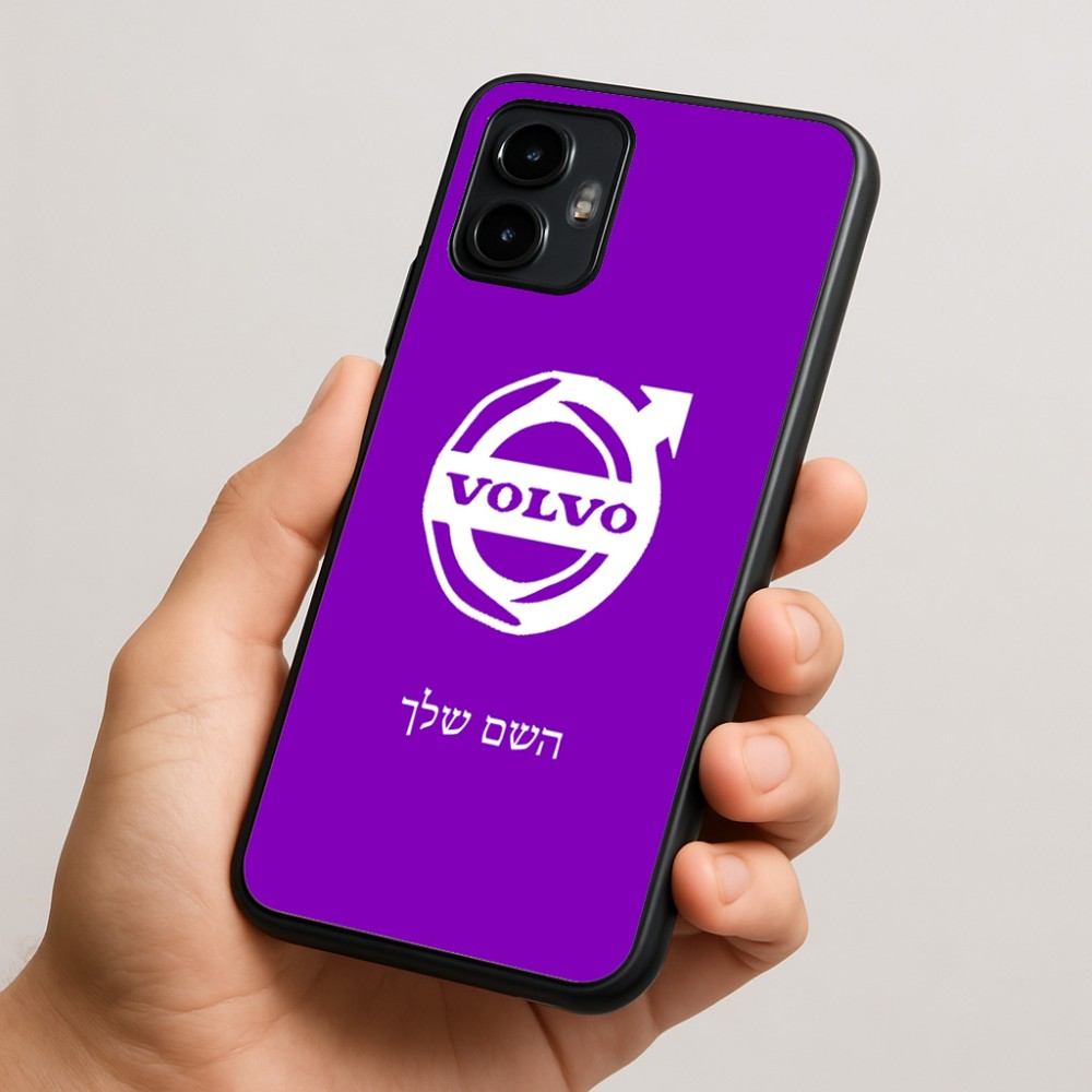 כיסוי בעיצוב אישי עם השם שלך לדגם - Motorola Edge 50 Neo 5G בעיצוב וולוו
