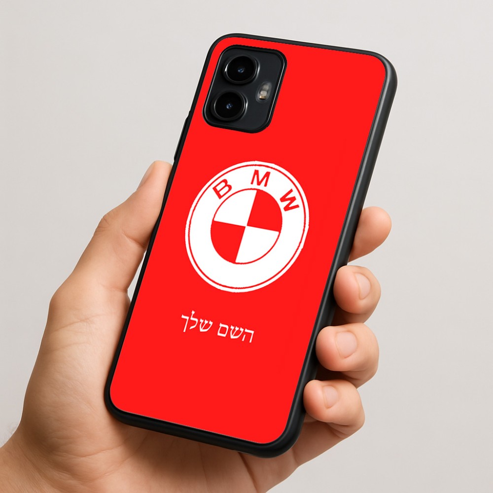 כיסוי בעיצוב אישי עם השם שלך לדגם - Motorola Edge 50 Neo 5G בעיצוב ב.מ.וו