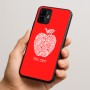 כיסוי בעיצוב אישי עם השם שלך לדגם - Motorola Edge 50 Neo 5G בעיצוב הדפס תפוח