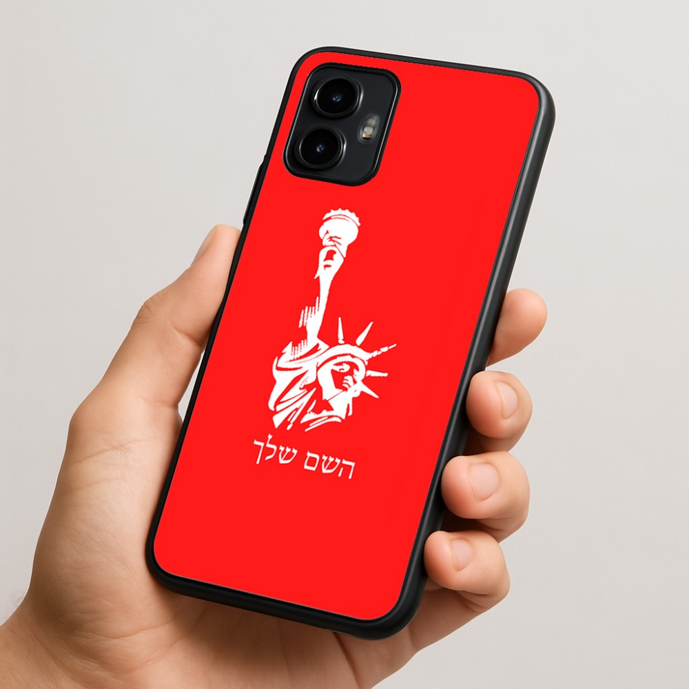 כיסוי בעיצוב אישי עם השם שלך לדגם - Motorola Edge 50 Neo 5G בעיצוב פסל החירות
