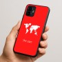 כיסוי בעיצוב אישי עם השם שלך לדגם - Motorola Edge 50 Neo 5G בעיצוב מפת העולם