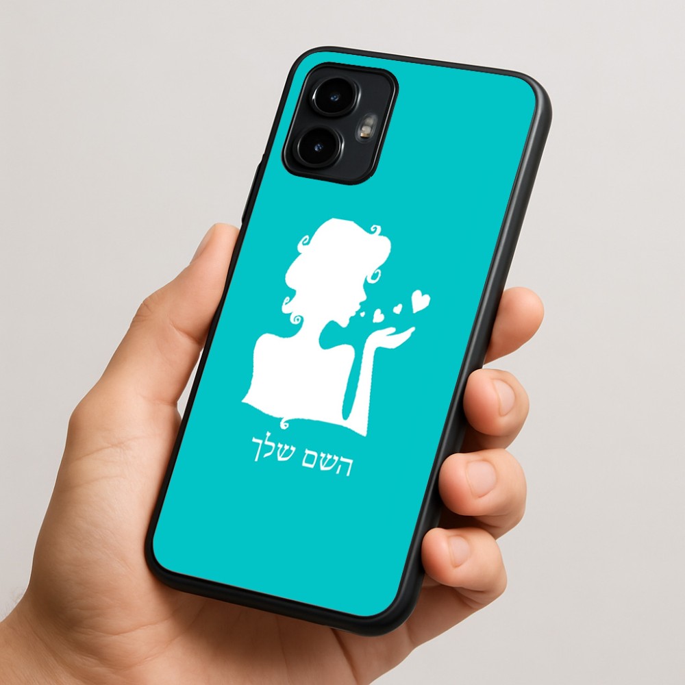 כיסוי בעיצוב אישי עם השם שלך לדגם - Motorola Edge 50 Neo 5G בעיצוב אהבת נשים