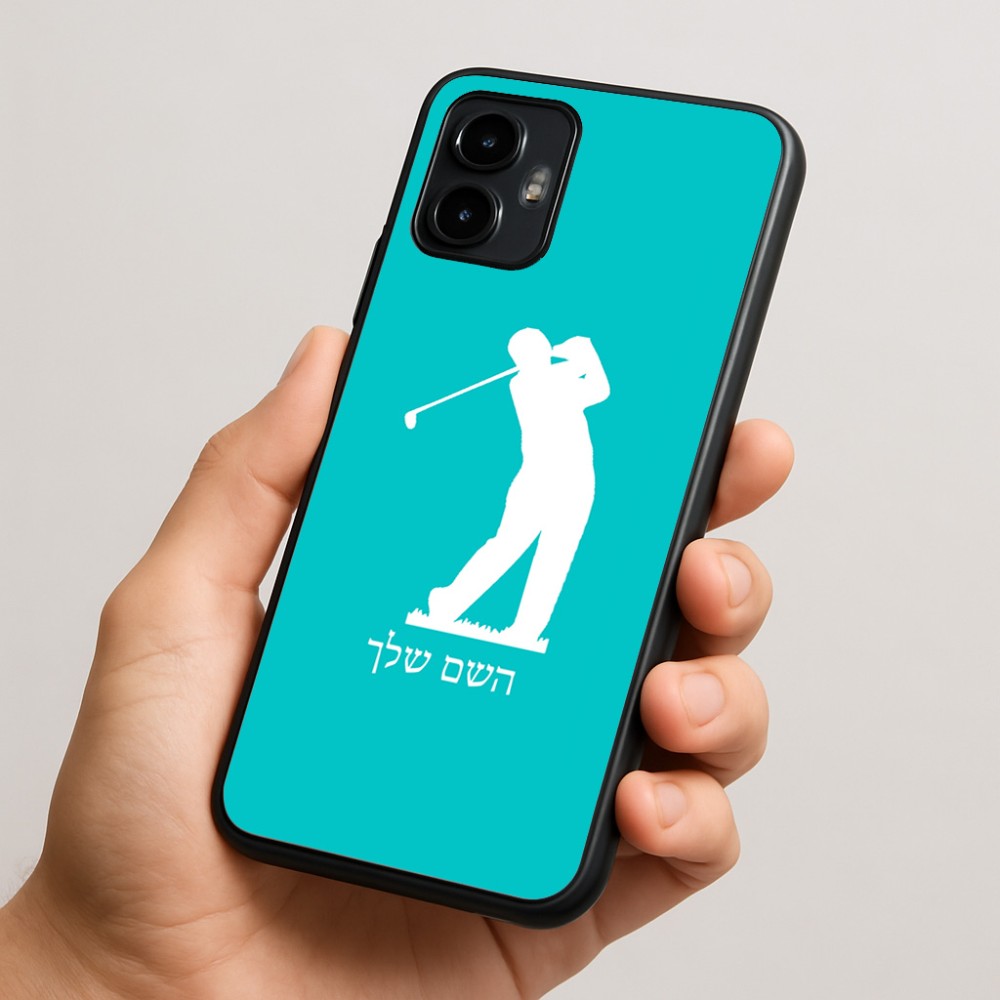 כיסוי בעיצוב אישי עם השם שלך לדגם - Motorola Edge 50 Neo 5G בעיצוב שחקן גולף