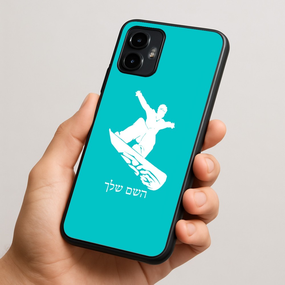 כיסוי בעיצוב אישי עם השם שלך לדגם - Motorola Edge 50 Neo 5G בעיצוב סנובורדיסט