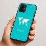 כיסוי בעיצוב אישי עם השם שלך לדגם - Motorola Edge 50 Neo 5G בעיצוב מפת העולם