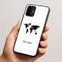כיסוי בעיצוב אישי עם השם שלך לדגם - Motorola Edge 50 Neo 5G בעיצוב מפת העולם