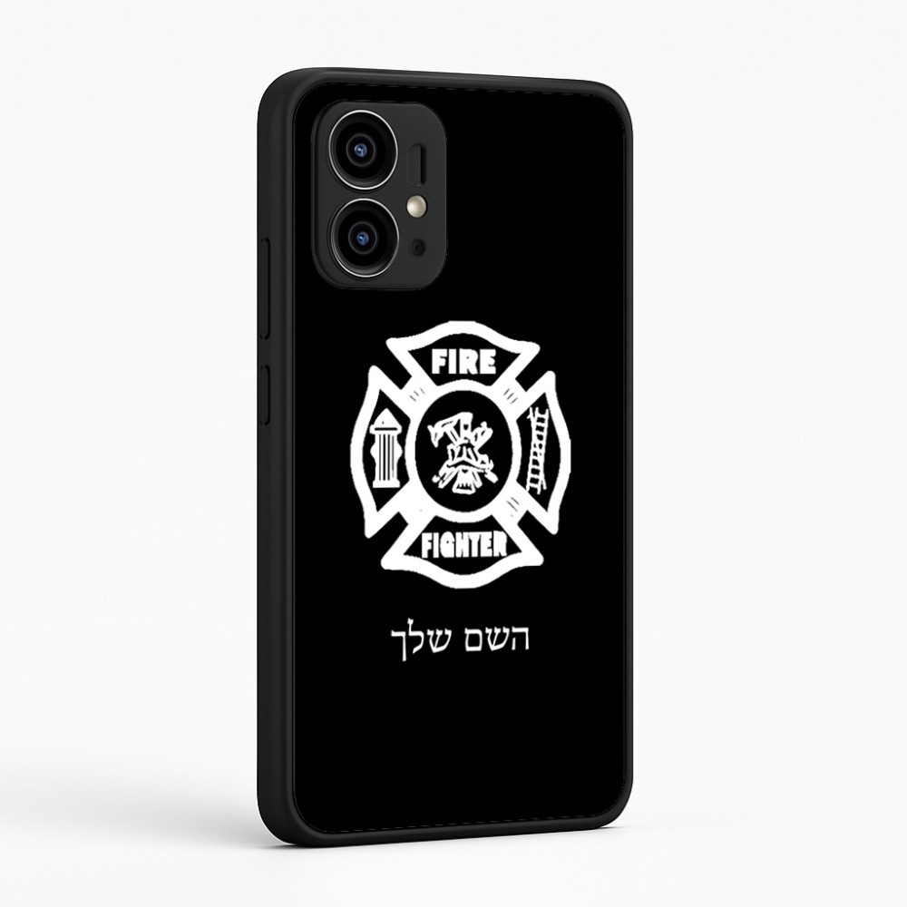 כיסוי בעיצוב אישי עם השם שלך לדגם - Motorola Edge 50 Pro 5G בעיצוב כבאי - תגית