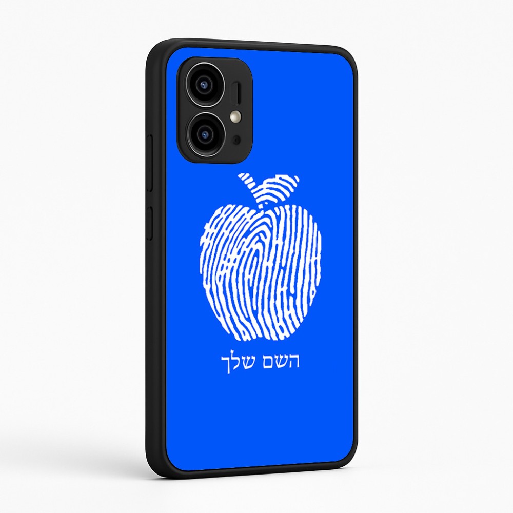 כיסוי בעיצוב אישי עם השם שלך לדגם - Motorola Edge 50 Pro 5G בעיצוב הדפס תפוח