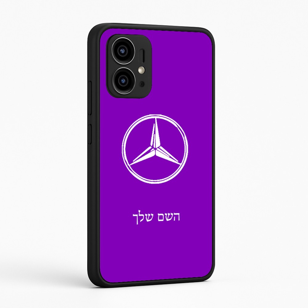 כיסוי בעיצוב אישי עם השם שלך לדגם - Motorola Edge 50 Pro 5G בעיצוב מרצדס-בנץ
