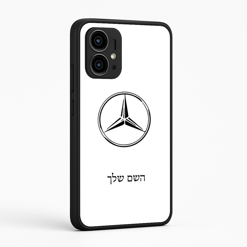 כיסוי בעיצוב אישי עם השם שלך לדגם - Motorola Edge 50 Pro 5G בעיצוב מרצדס-בנץ