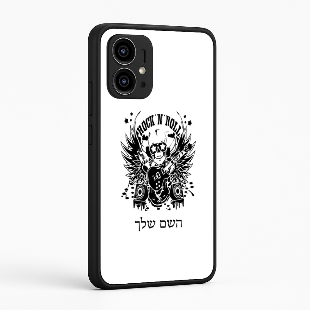 כיסוי בעיצוב אישי עם השם שלך לדגם - Motorola Edge 50 Pro 5G בעיצוב רוקנרול