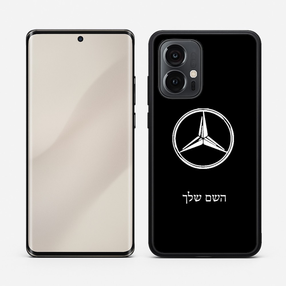 כיסוי בעיצוב אישי עם השם שלך לדגם - Motorola Edge 50 Pro 5G בעיצוב מרצדס-בנץ