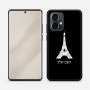 כיסוי בעיצוב אישי עם השם שלך לדגם - Motorola Edge 50 Pro 5G בעיצוב מגדל אייפל