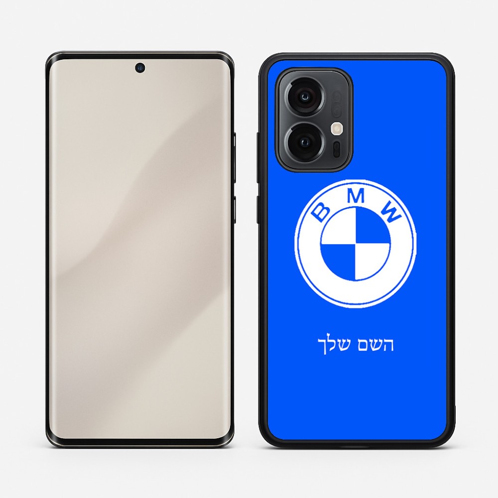 כיסוי בעיצוב אישי עם השם שלך לדגם - Motorola Edge 50 Pro 5G בעיצוב ב.מ.וו