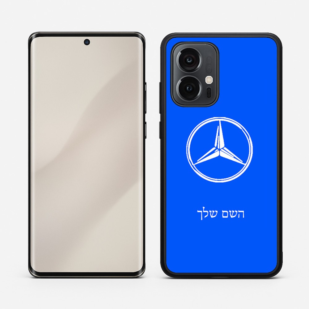 כיסוי בעיצוב אישי עם השם שלך לדגם - Motorola Edge 50 Pro 5G בעיצוב מרצדס-בנץ