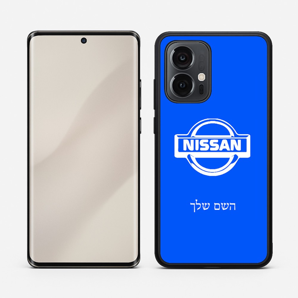 כיסוי בעיצוב אישי עם השם שלך לדגם - Motorola Edge 50 Pro 5G בעיצוב ניסאן