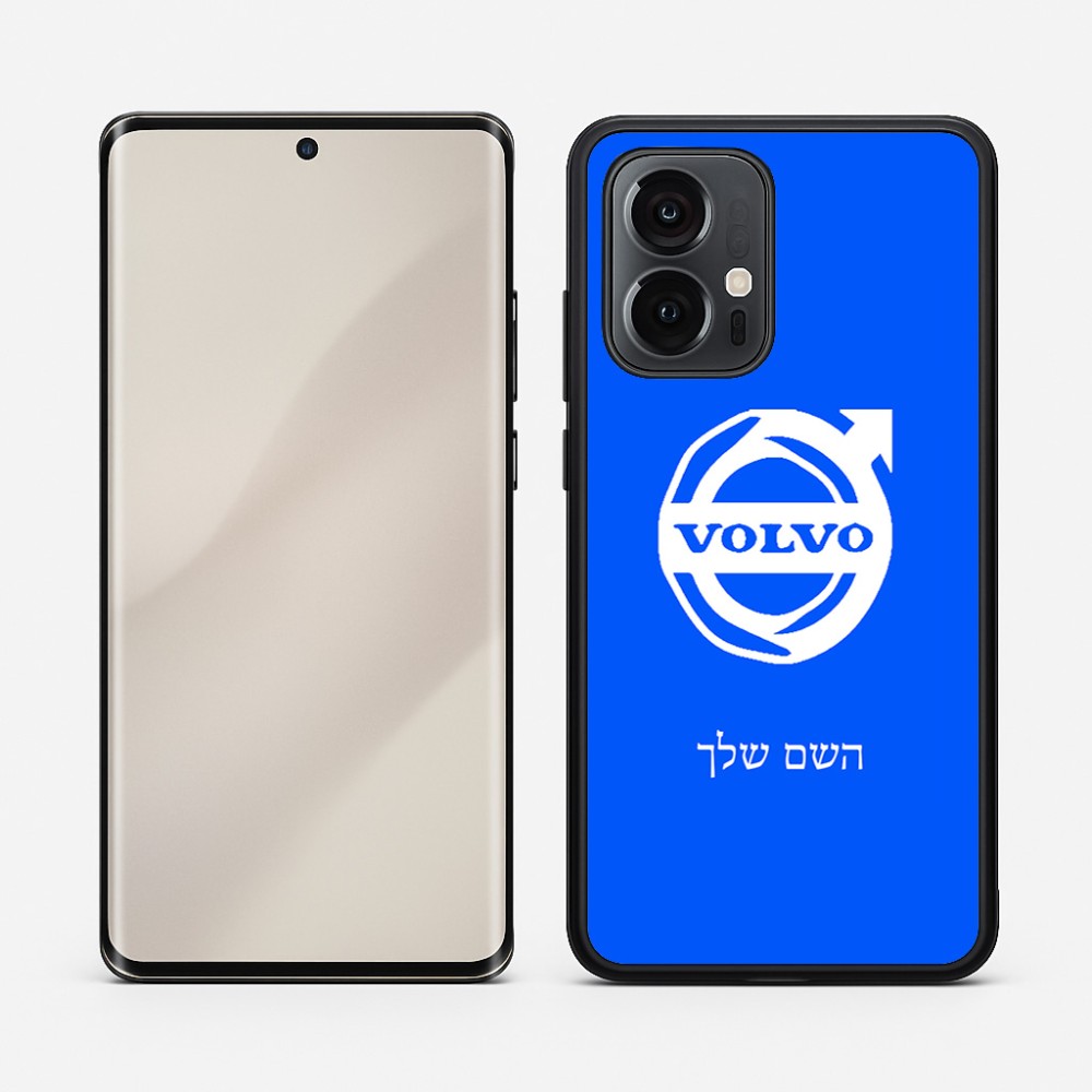 כיסוי בעיצוב אישי עם השם שלך לדגם - Motorola Edge 50 Pro 5G בעיצוב וולוו