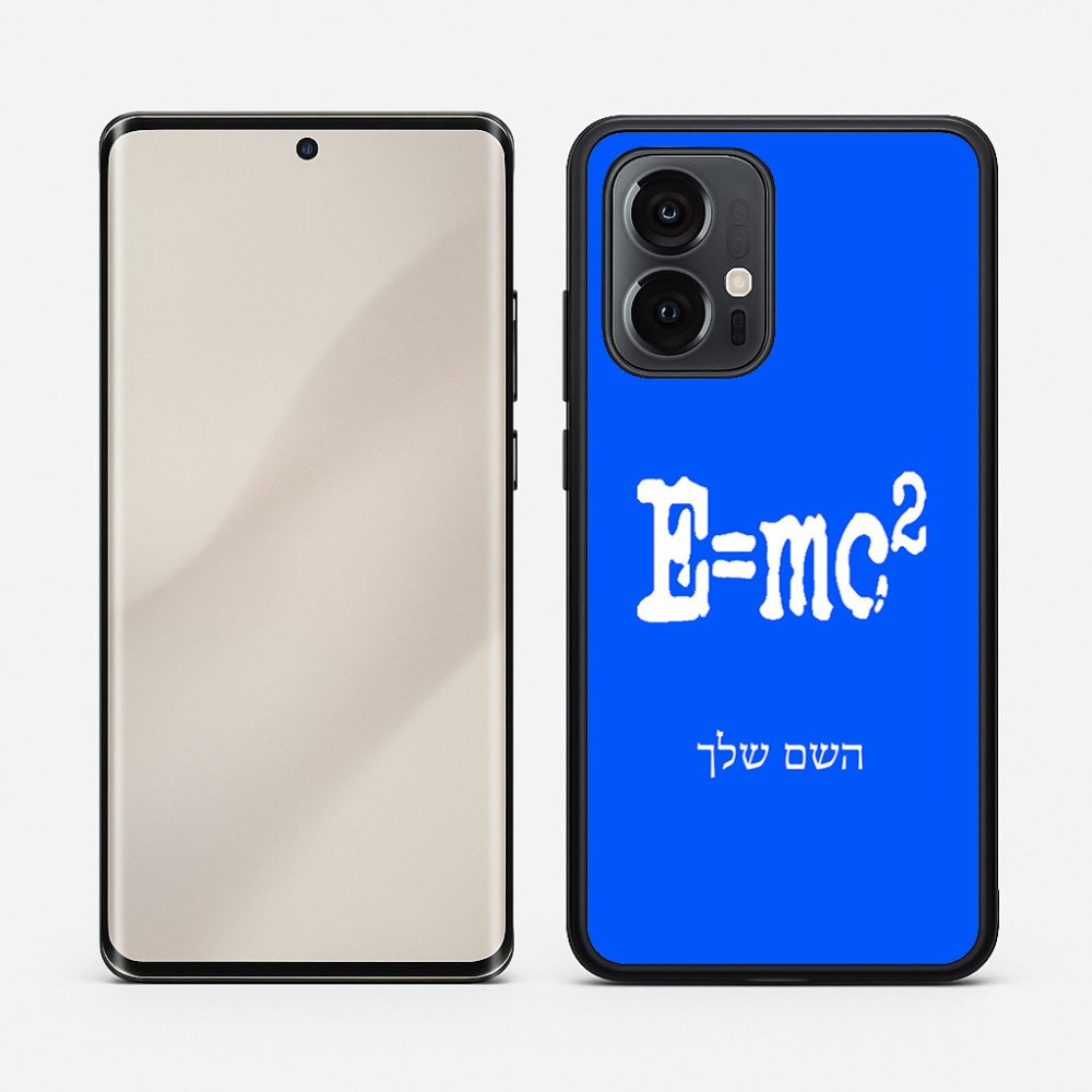 כיסוי בעיצוב אישי עם השם שלך לדגם - Motorola Edge 50 Pro 5G בעיצוב נוסחת אלברט איינשטיין