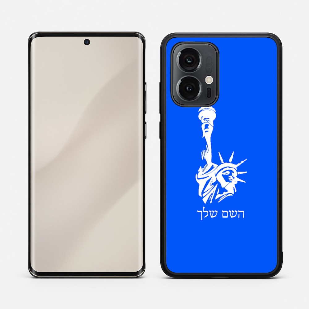 כיסוי בעיצוב אישי עם השם שלך לדגם - Motorola Edge 50 Pro 5G בעיצוב פסל החירות