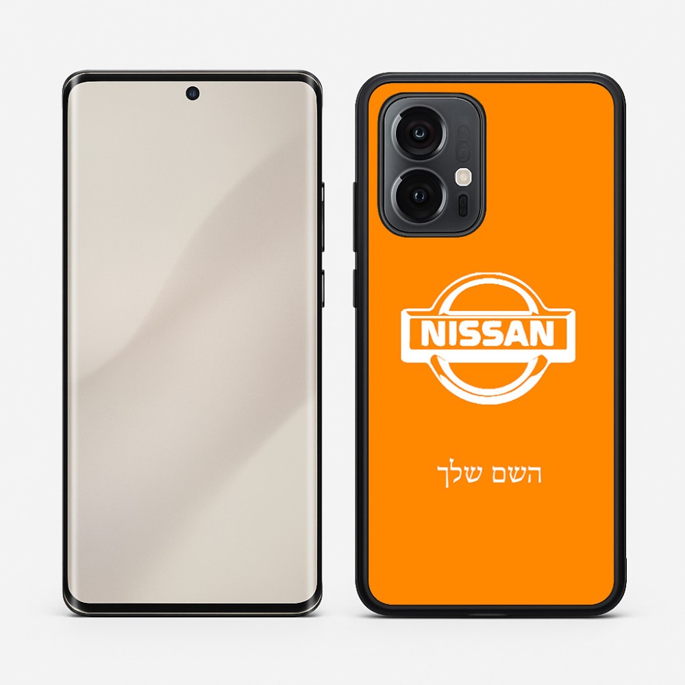 כיסוי בעיצוב אישי עם השם שלך לדגם - Motorola Edge 50 Pro 5G בעיצוב ניסאן
