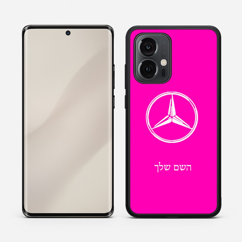 כיסוי בעיצוב אישי עם השם שלך לדגם - Motorola Edge 50 Pro 5G בעיצוב מרצדס-בנץ
