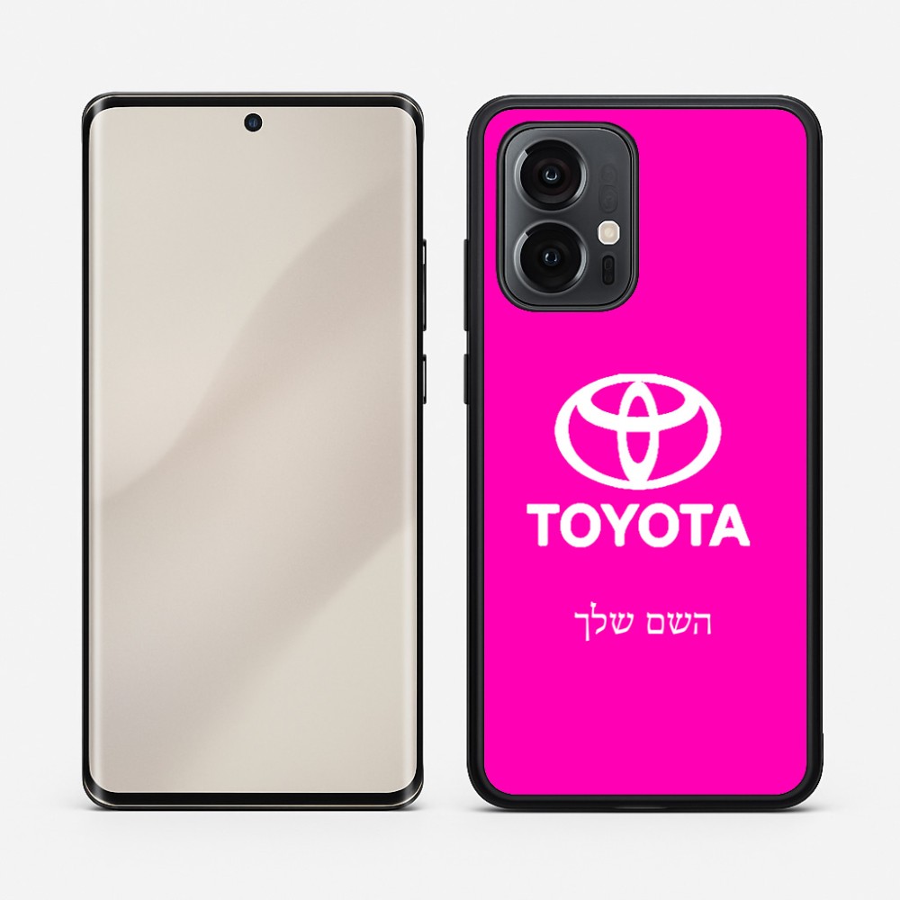 כיסוי בעיצוב אישי עם השם שלך לדגם - Motorola Edge 50 Pro 5G בעיצוב טויוטה