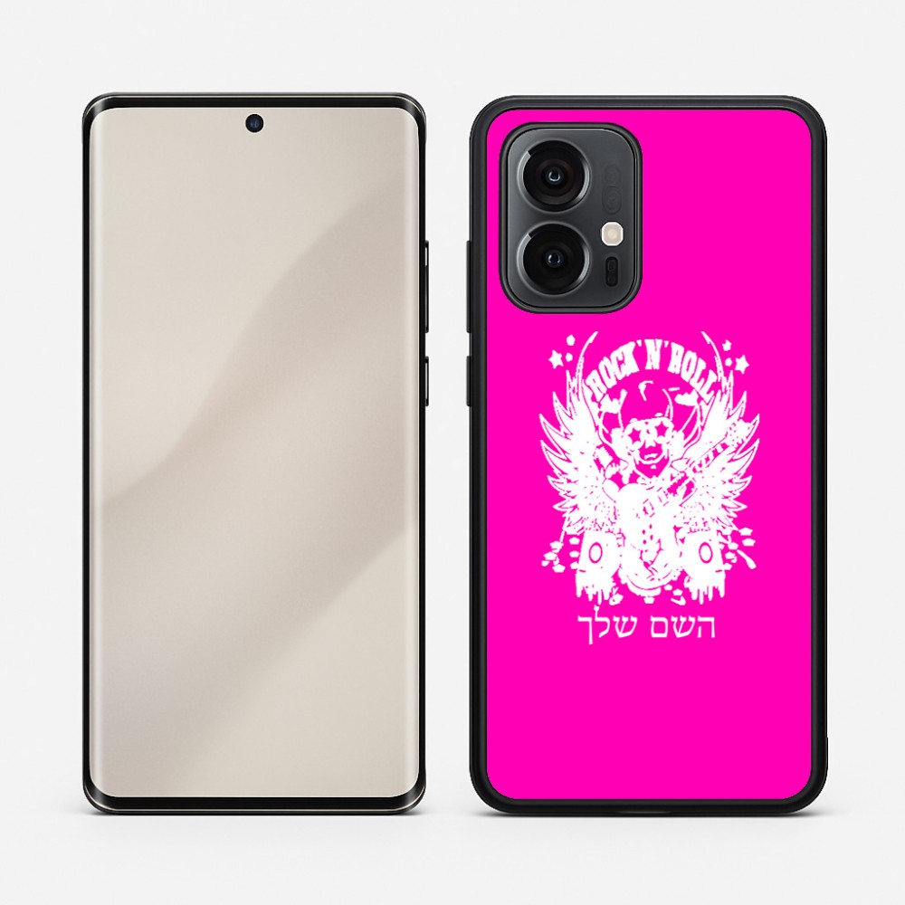 כיסוי בעיצוב אישי עם השם שלך לדגם - Motorola Edge 50 Pro 5G בעיצוב רוקנרול